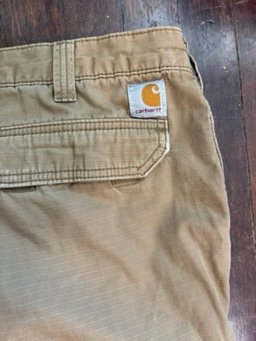 Carhartt Force Relaxed Fit Cargo Pants Mens 34x30 Khaki Ripstop - Picture 4 of 9